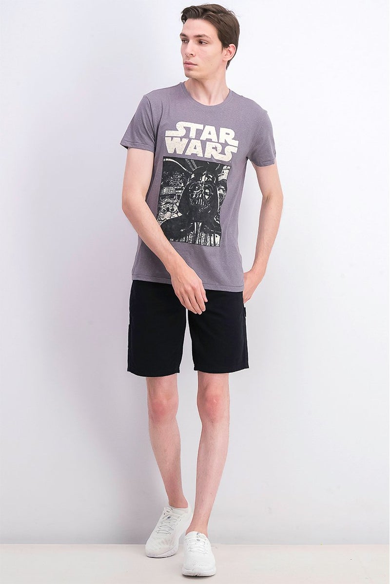 STAR WARS Men Star Wars The Empire Strikes Classic Vader T-shirt, Ash Gray - Image 4